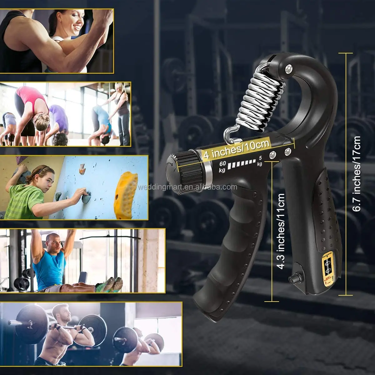 Onestarsports Popular Rehabilitation Home Gym Equipment Hand Grips Fitness Equipment 560kg Hand