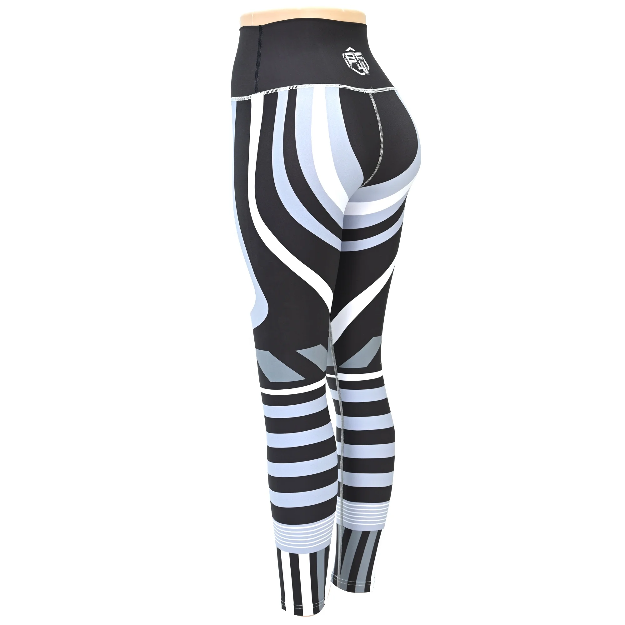 Girls High Waist Yoga Leggings for Women-Four-Way Stretch Quick Dry Anti-Bacterial OEM Sublimation Elastic Waist Sport Pants