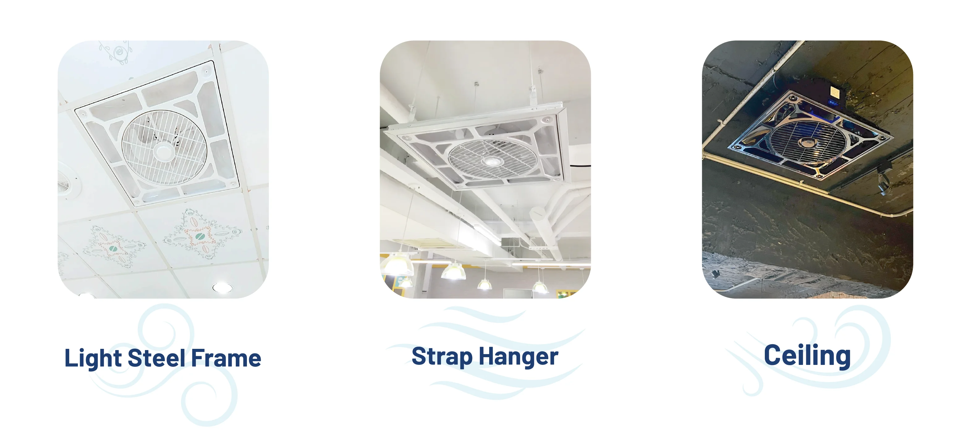 Energy Saving Air Cooling Ceiling Fan Low Noise Plastic Fan with Remote Control Electric Power Source