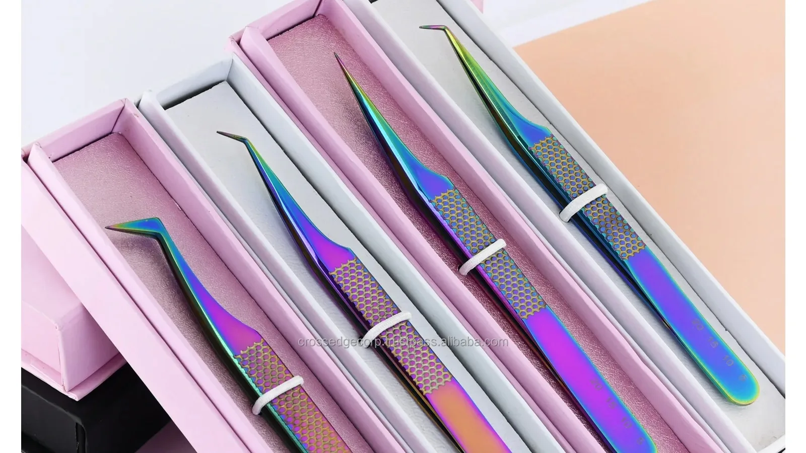 Pesta As Hot Sell Eyelash Extension Tweezers With Lash Customized Logo