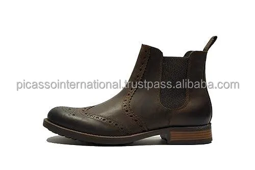 Best Buy Men's Genuine Leather Chelsea Boot High Quality Modern Design Soft Oxford Bulk Quantity Export Wholesale Supply