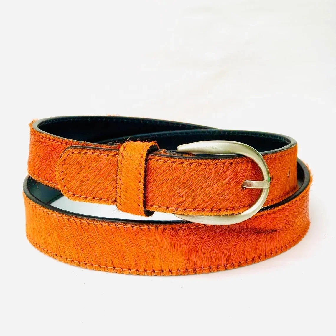 Genuine Hair On Hide Mens Belt With Pin Buckle Factory Oem Services ...