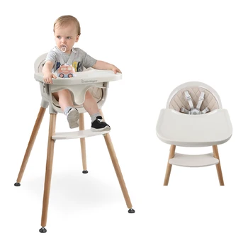2025 EN Certificate ABS Material Highchair Babi Dining Chair Baby Eating Feeding High Chairs