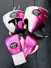 White & Metallic Pink