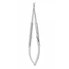 Straight. With lock.  Overall length 7-1/4in (18.4cm).