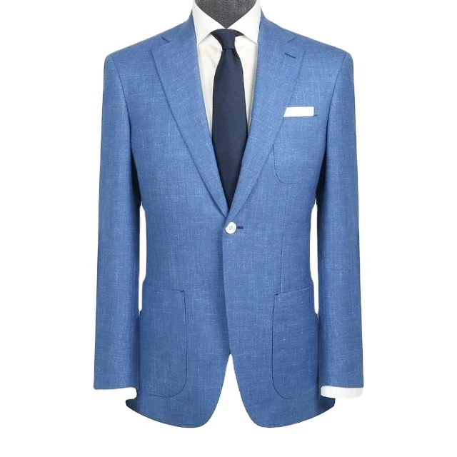 High Quality Businessman Suit OEM service breathable pinstriped anti-wrinkle anti-shrink special for 4 seasons elegant