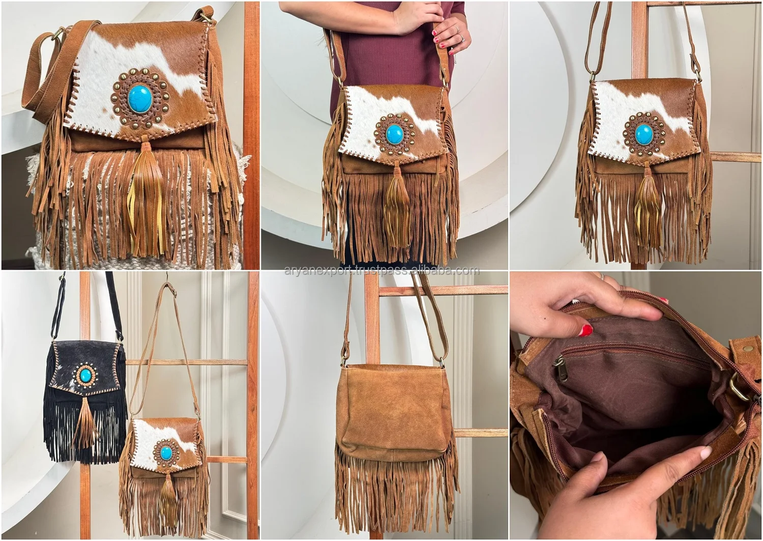 Bolsos De Piel Dura Hechos A Mano, 100% Fabricado En Toscana