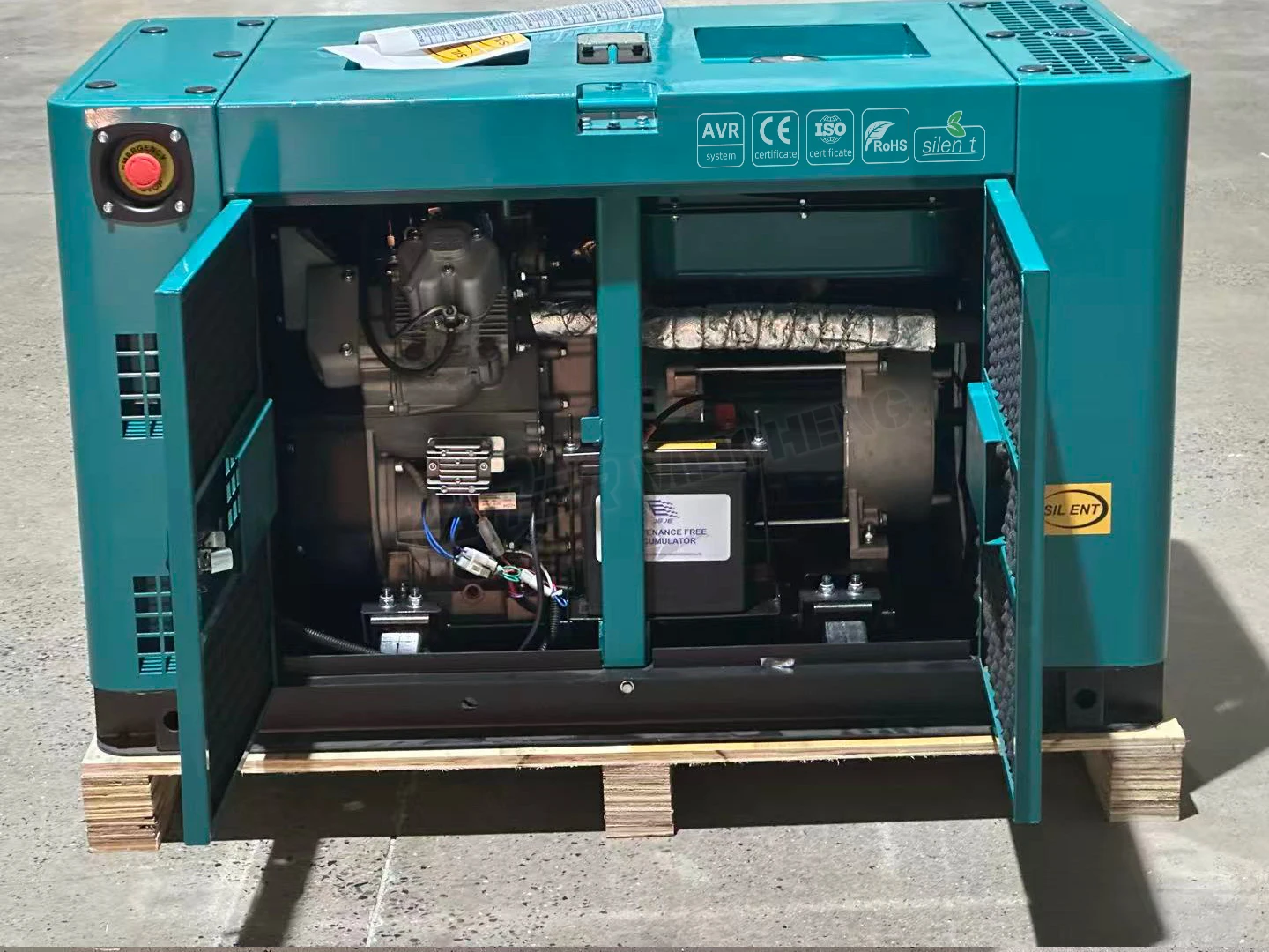 product chinese engine silent type diesel generators 25kva 20kva 15kva 12kva portable genset 1500rpm 3000rpm speed all copper alternator-4