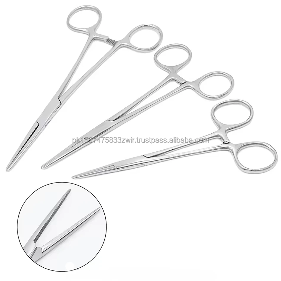 Stainless Steel Hemostatic Mosquito Forceps Locking Straight Hand Tool ...