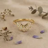 Moissanita de Oro de 18K