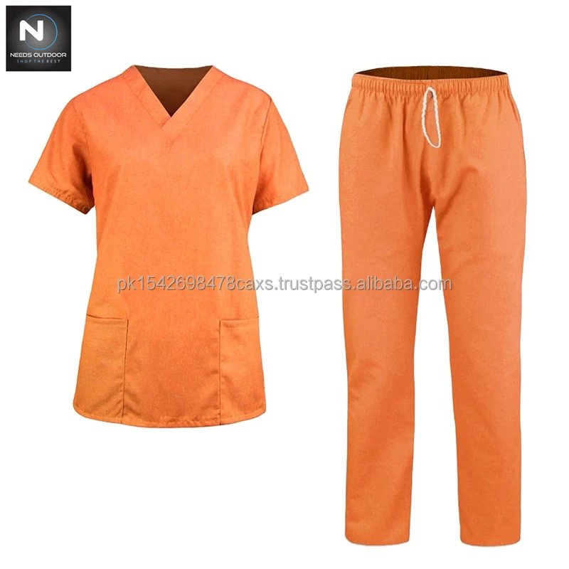 Top Quality Women Scrub Sets Uniform Design Hospital Private Label