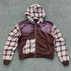 Dark Brown + Beige and Brown Plaid Checks
