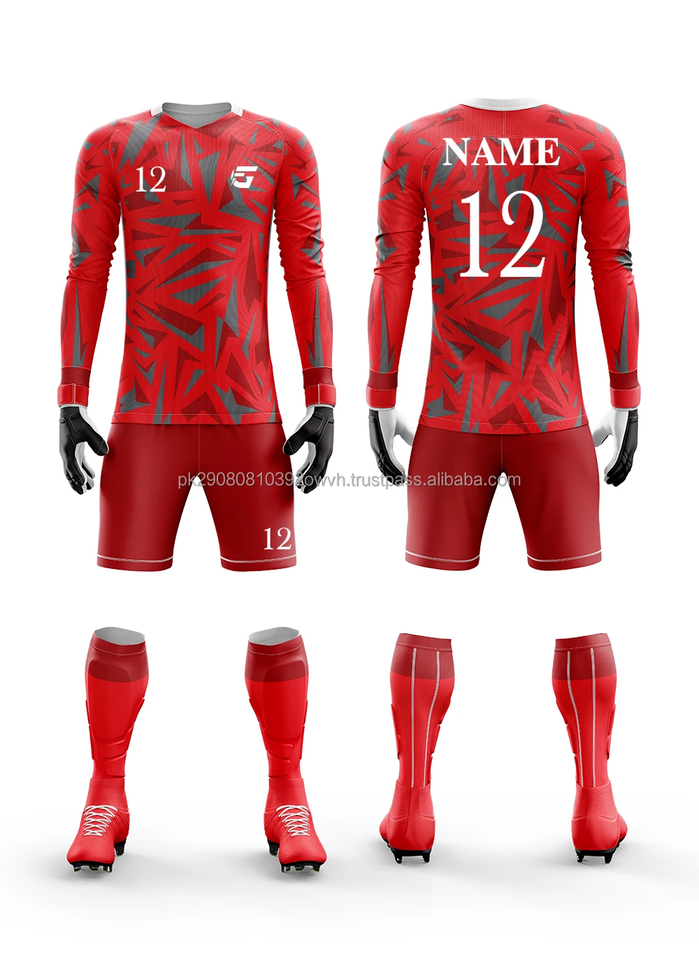 Custom Soccer Club Uniform Set For Men In Wholesale Prices With Name