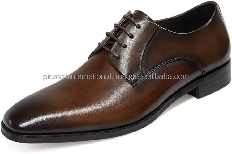 Trusted Supplier of Excellent Quality Custom Logo Formal Casual Wear Office Party Wear Genuine Leather Shoes for Bulk Purchase