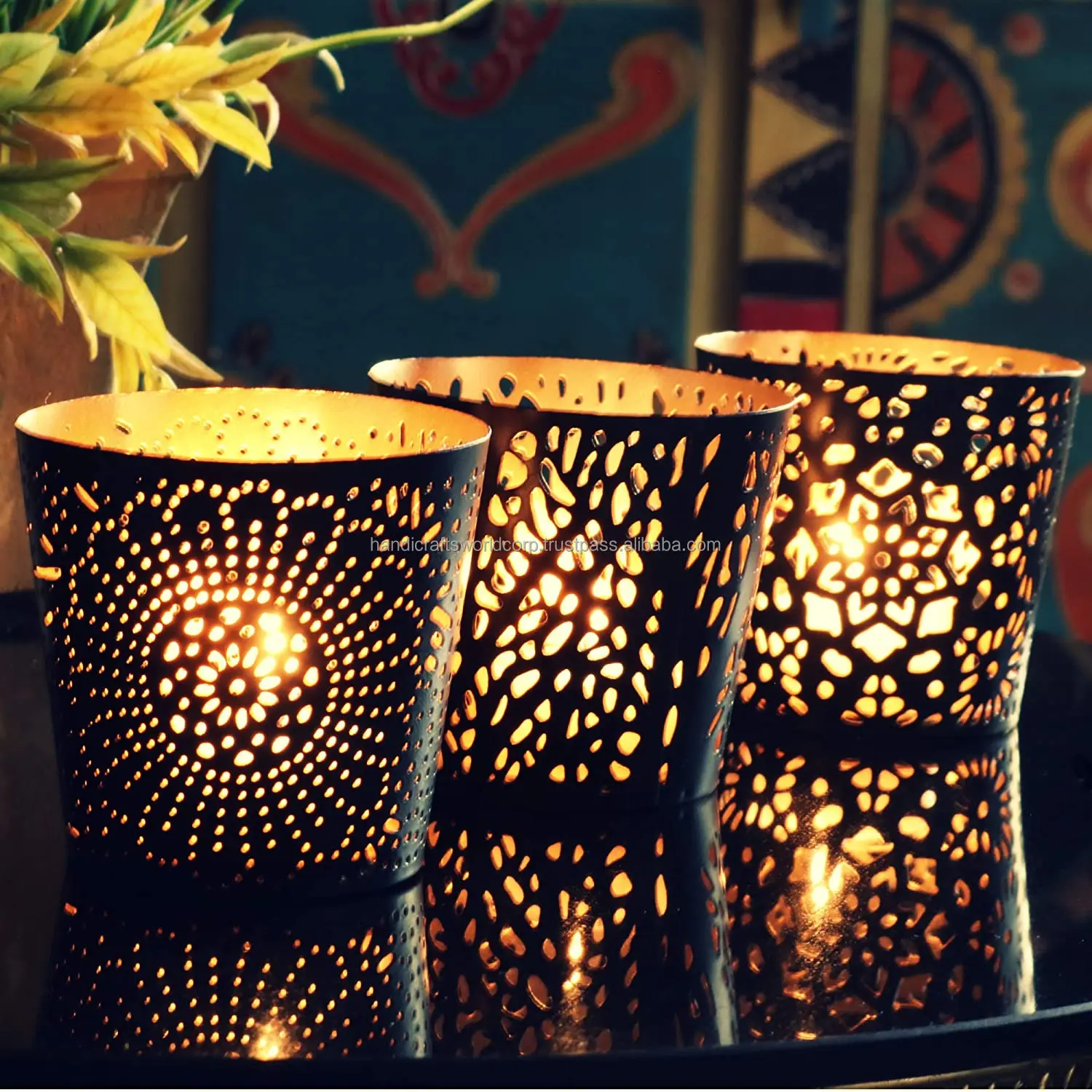 Metal Candle Cups With Round Flat Base Tealight Candle Holder Cups Fit
