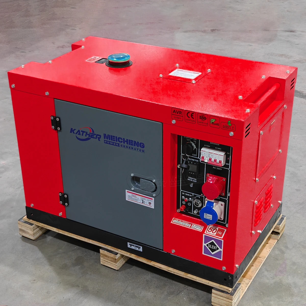 Silent Diesel Generator 10kVA 8kVA 6kVA 5kVA 50Hz 60Hz Three Phase Alternator Dynamo 5kW 10kW 12kW Electric Generators for Home