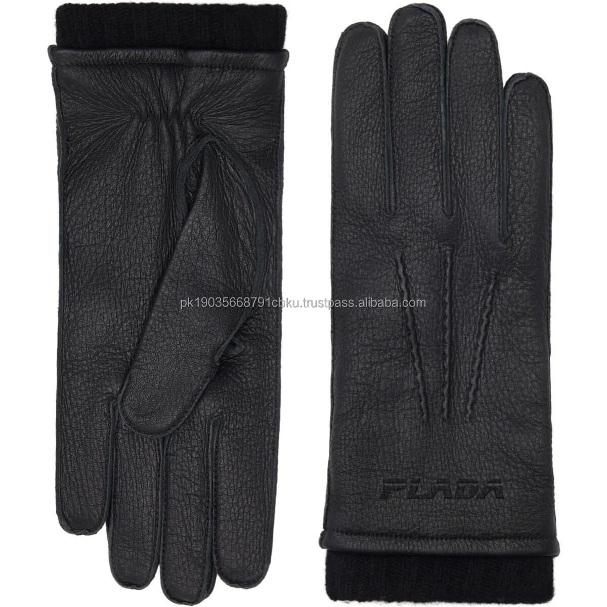 Fashion Dress Lady Fashion Women Fashion Long Genuine Leather Gloves ...