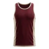 Deep Burgundy Sand Beige