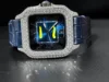 Cuir bleu foncé