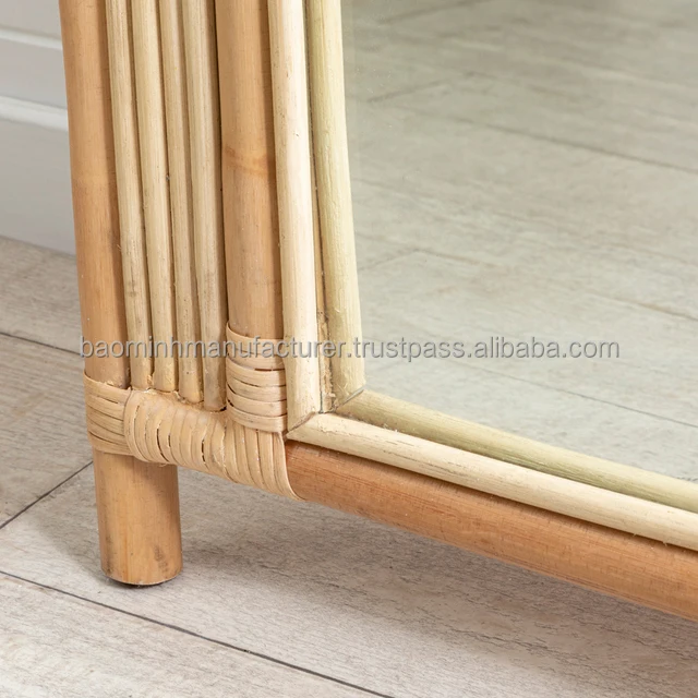 Vietnam Woven Rattan Cane Full Length Mirror Buy Rattan Mirror Rattan