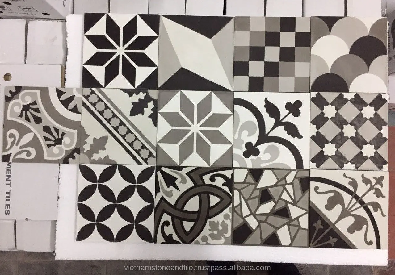 Wholesale Tiles with Design Custom Pattern Flower 3D Vintage Spanish Style and Moroccan Backsplash Kitchen Tiles for Wall, Floor