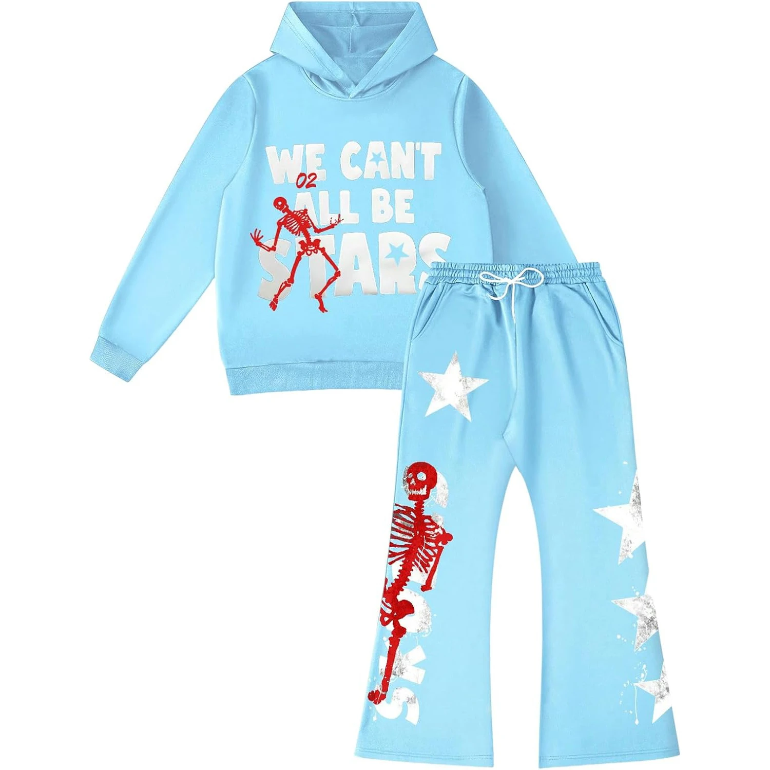 Glory Custom 2026 Men's Customized Letter Printing Oversized Sweatshirt & Straight Pants Causal Wear & Two-Piece Set For Unisex