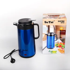 201 Stainless Steel Double 220V High Quality 2L Large Capacity Automatic Thermostat Household Electric Kettle Electric Kettle