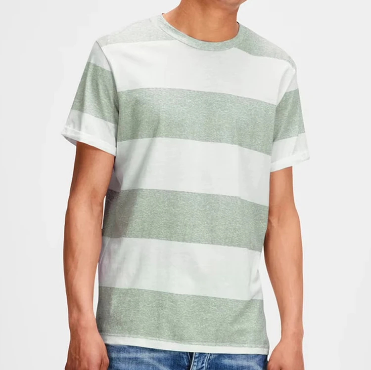 Polyester/Cotton Canvas Fabric 220g Regular Fit Men's T-Shirts High Quality Quick Dry Breathable for Adults