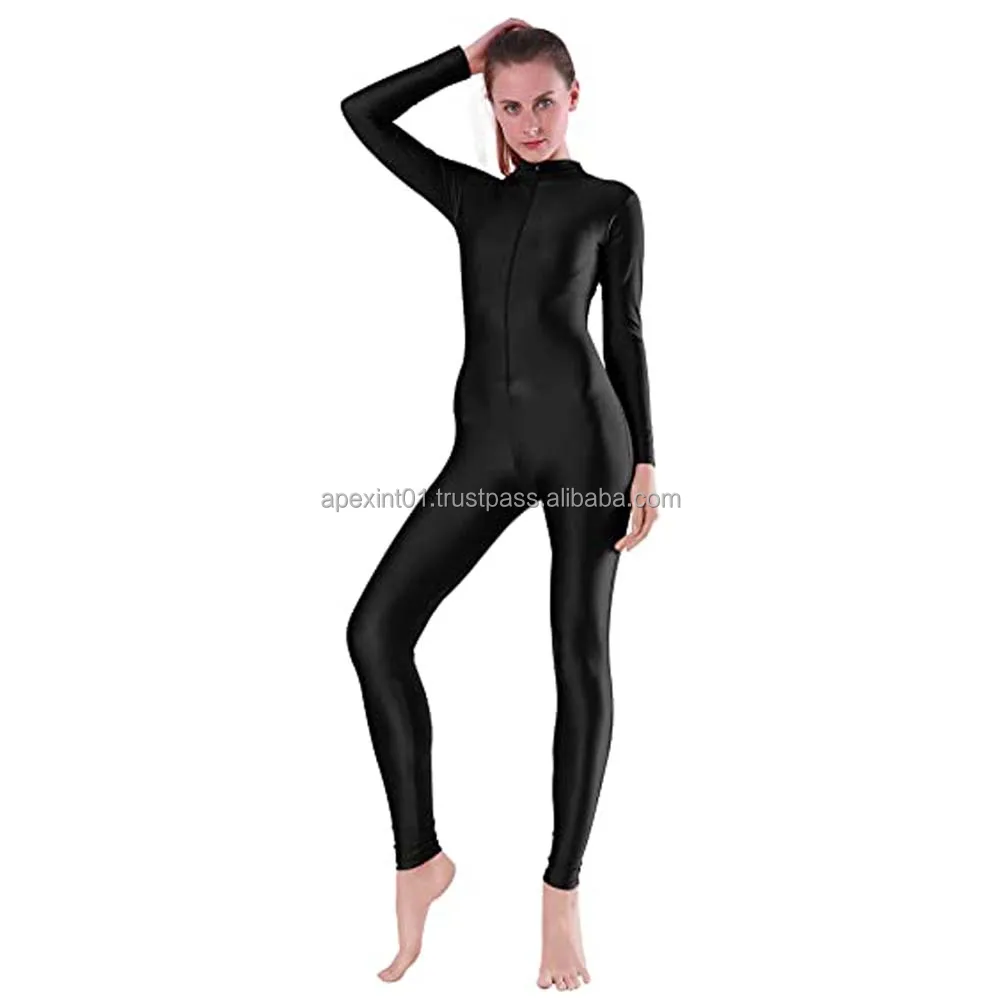 Cosplay Body Suit Costumes Black Spandex Women's Catsuit Yoga Costumes