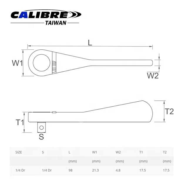 Taiwan Calibre Mini Micro Ratchet 1/4