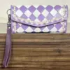 Purple & White Checkered