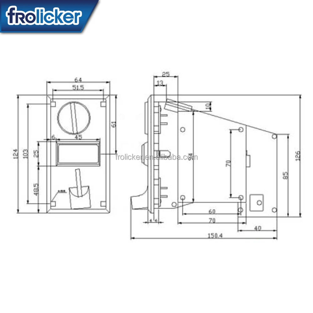 FRO FR-EU2 Multi Coin Selector & Acceptor 6 Types Coin Game Spare Parts ...
