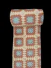 Light Blue, Rust Orange, Dusty Pink, and White