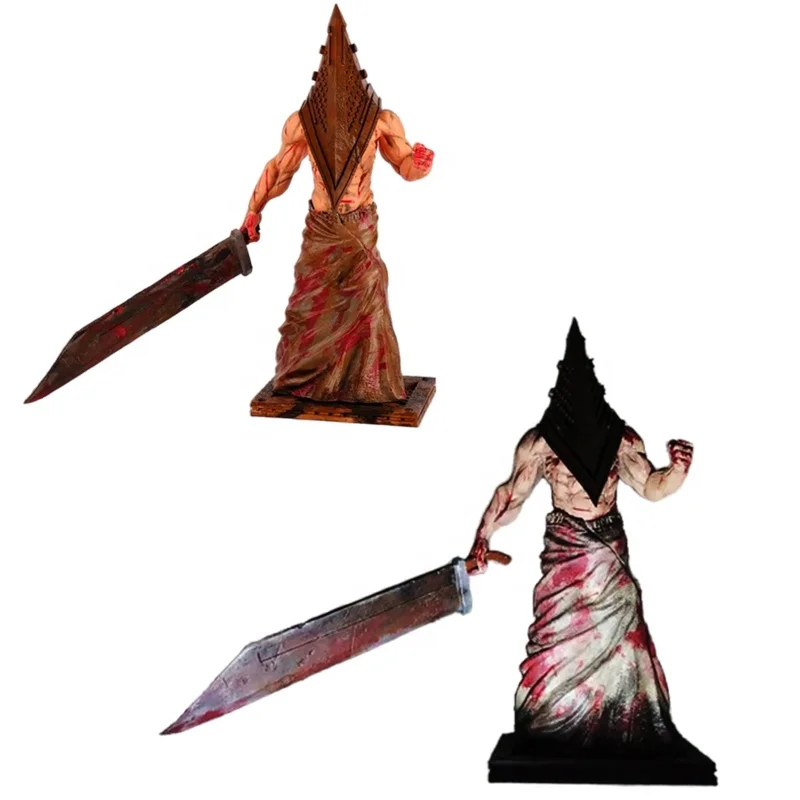 Casgliad Anrhegau Gêm Ofn Arbenigol: Adroddiad o Ffigwr Pen Pyramyd Lliwio â Thâl, Ffigurâu Bach o Resin