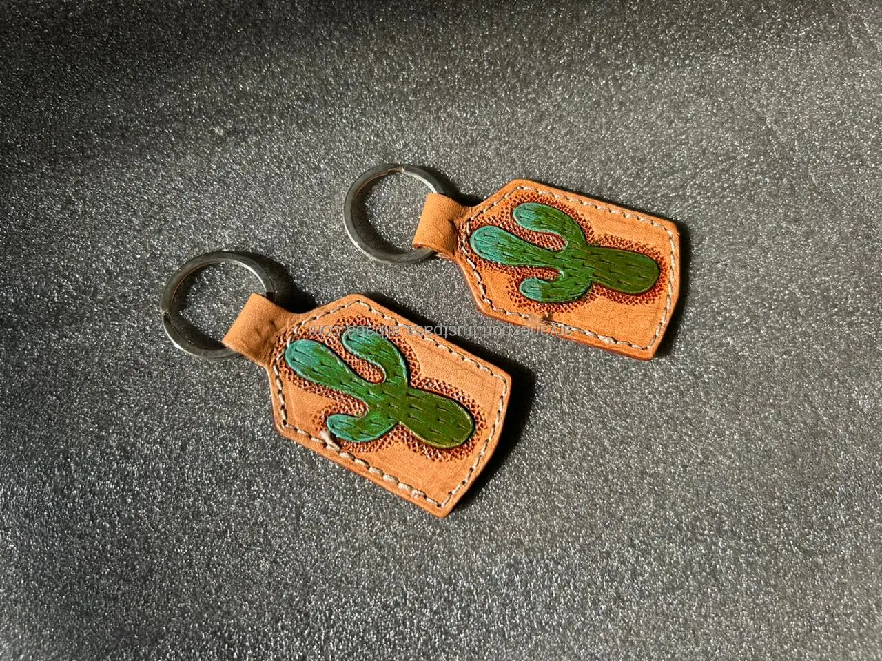 Extic Key Rings Hand Carved Tooled Leather Key Chains Cute Exotic Shape Leather Key ...