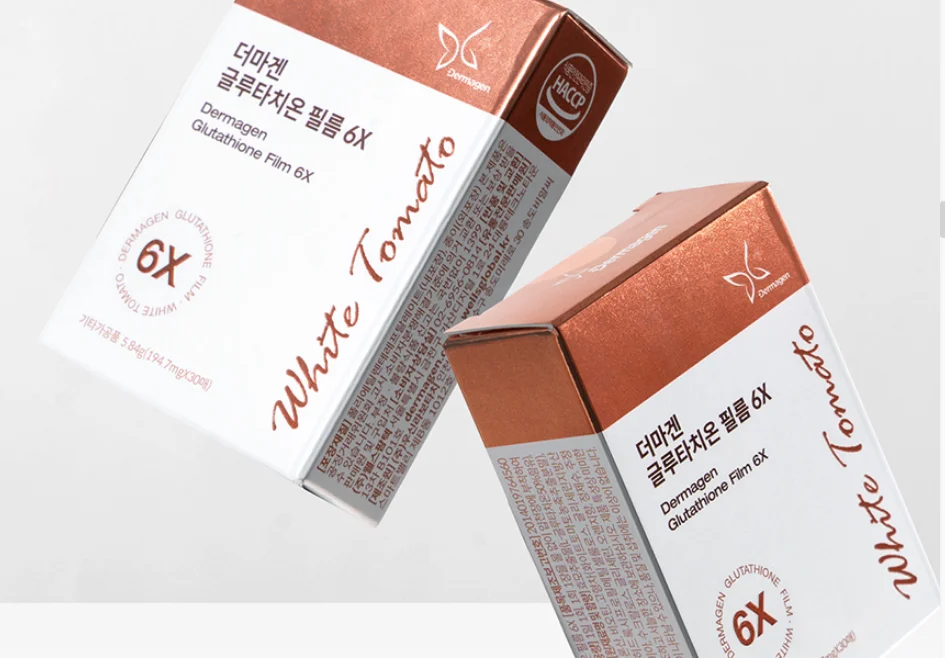 Dermagen Glutathion Film for Skin Whitening Moisturizing & Exfoliating Facial & Body Daily Care for Women