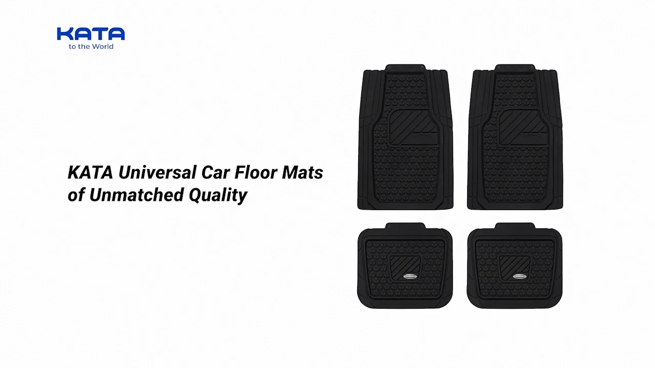 Kata Rubber Mats 4-piece Universal Car Floor Mats Non-slip Waterproof ...