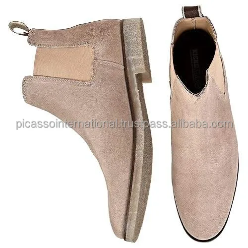 Indian Manufacturer of Best Quality Hot Selling Modern Design Men's Genuine 100% Swede Leather Boots at Factory Price