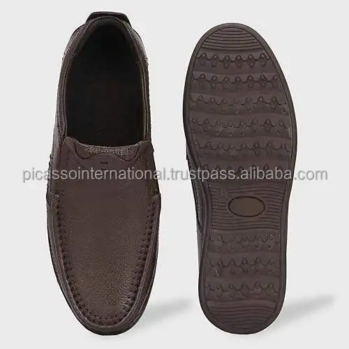 Highest Quality Wholesale Supply Elegant Design Formal Party Wear Slip On Genuine Leather Dress Shoes for Men