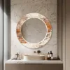 White & Rust Orange