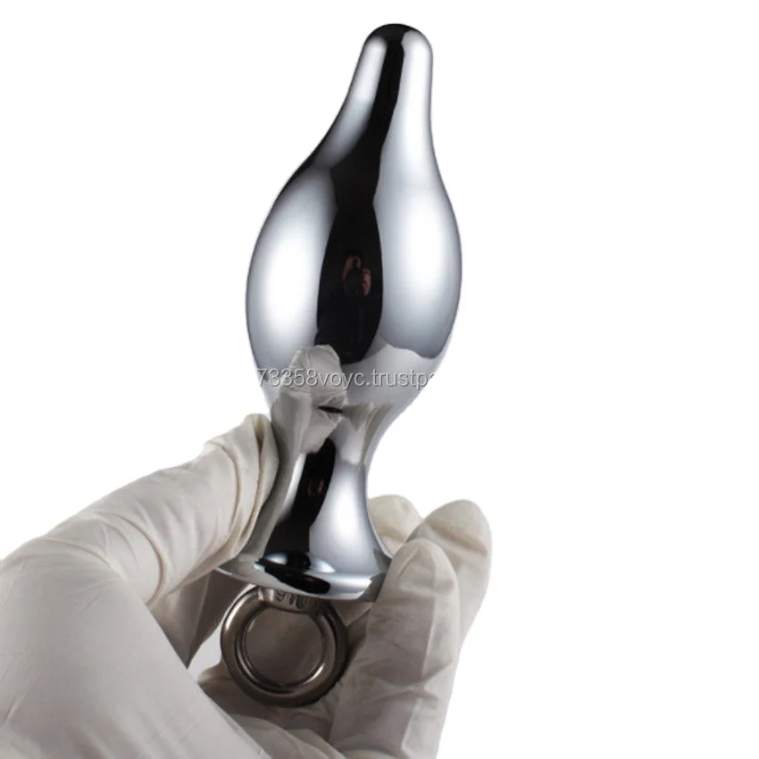 Unisex Butt Toy Plug Anal Insert Stainless Metal Steel G Stimulate Sex Products