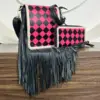 Black & Pink Checkered