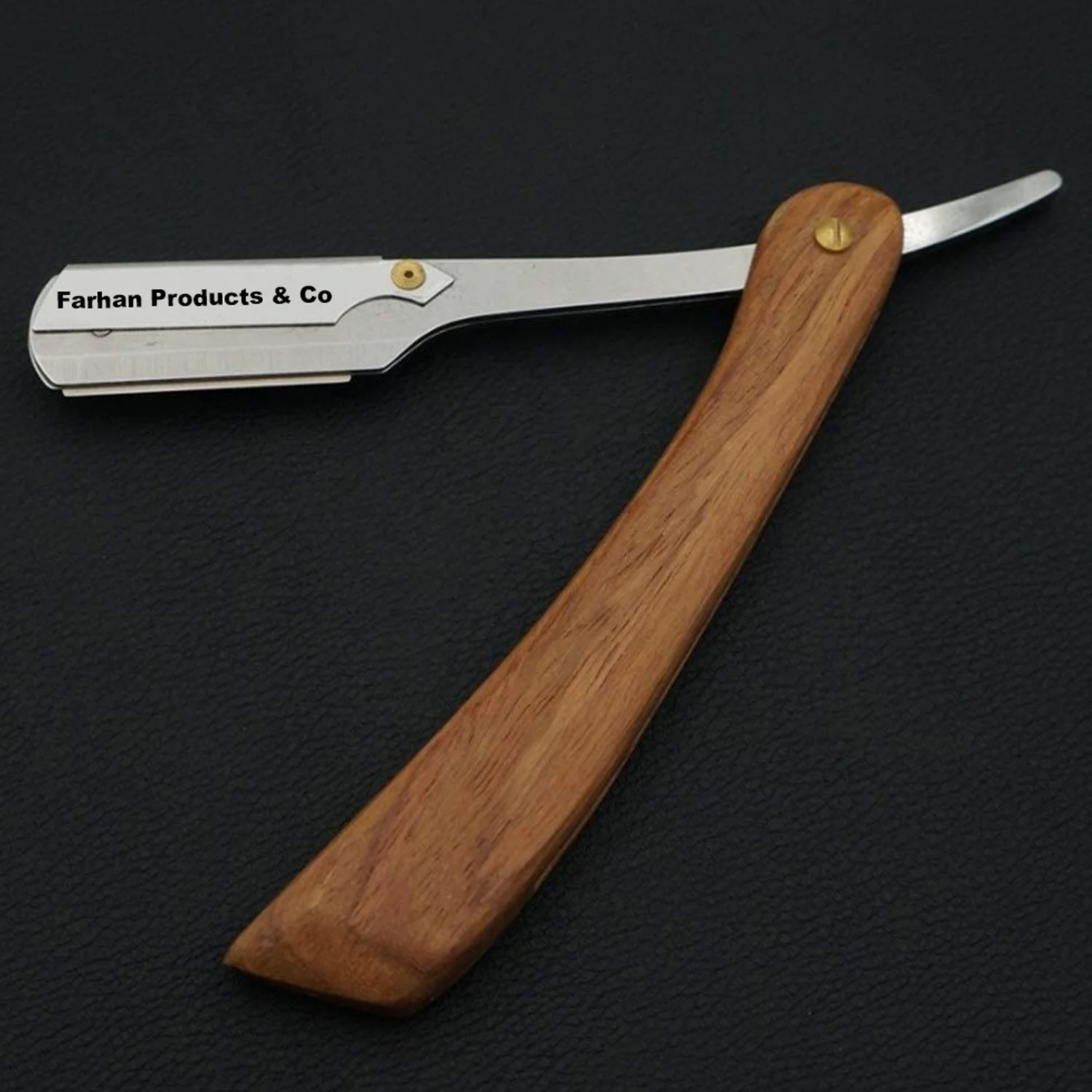 Folding Blade Razor Beard Shaving Tools Private Custom Logo Plating Gold Professional Facial Straight Barber Razor