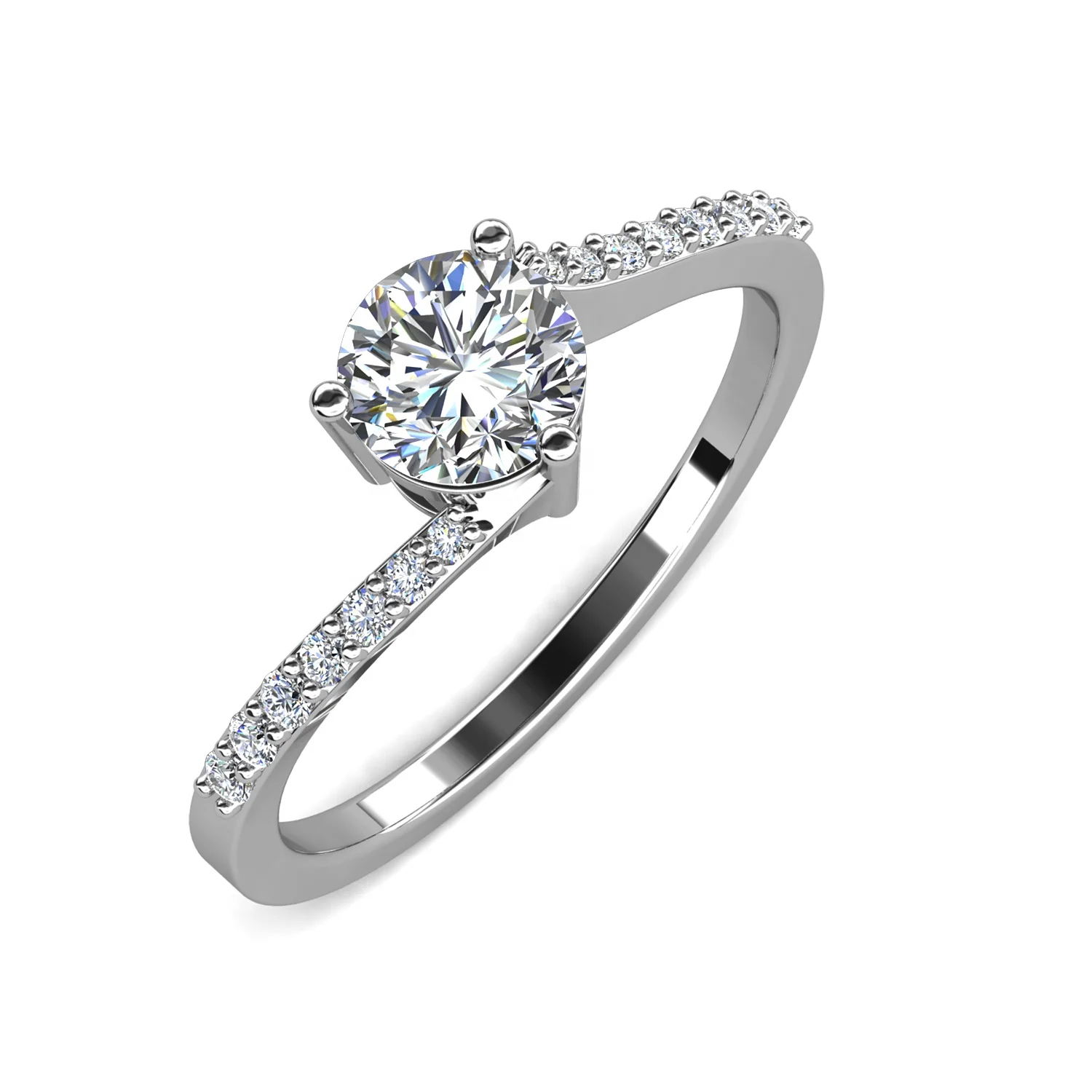 925 Sterling Nickel Free Womens Wedding Rings Nickel Free