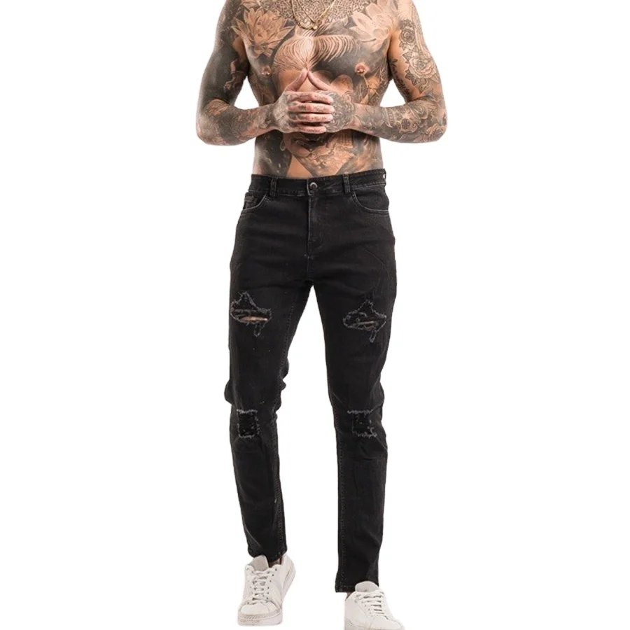Jeans personnalisés pour hommes Pantalons confortables pour hommes Jean droit en denim de haute qualité pour hommes_voghion.com