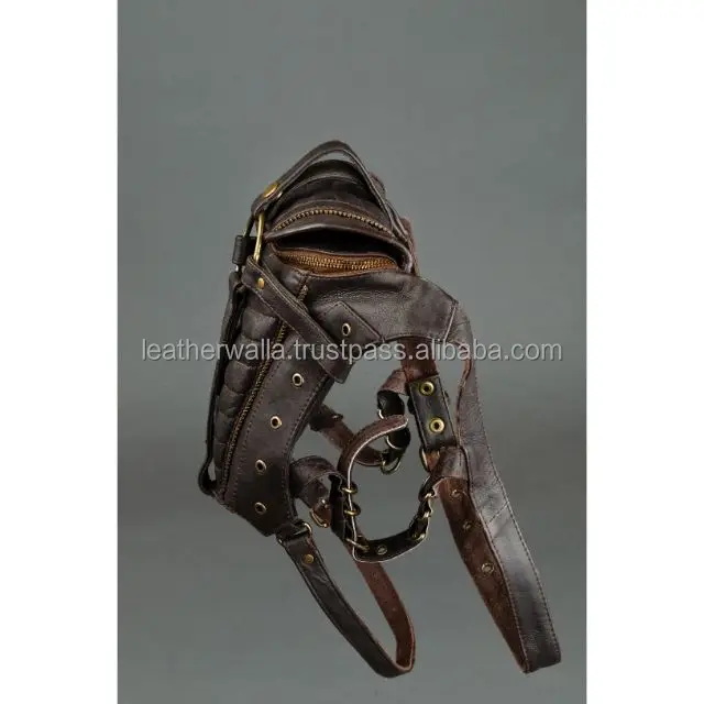 Lw Top Leather Handmade High Quality Leather Waist Pack Fanny Pack Hip