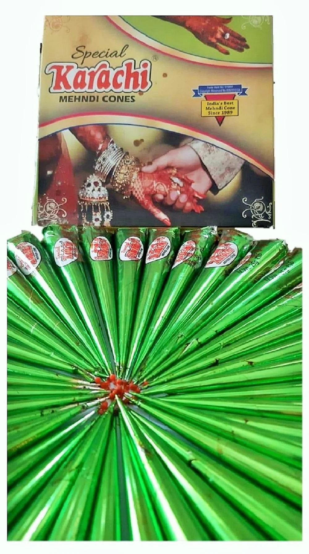 pack of 3 karachi poular cone mehandi (Spaical gift for out of karachi  costomer)