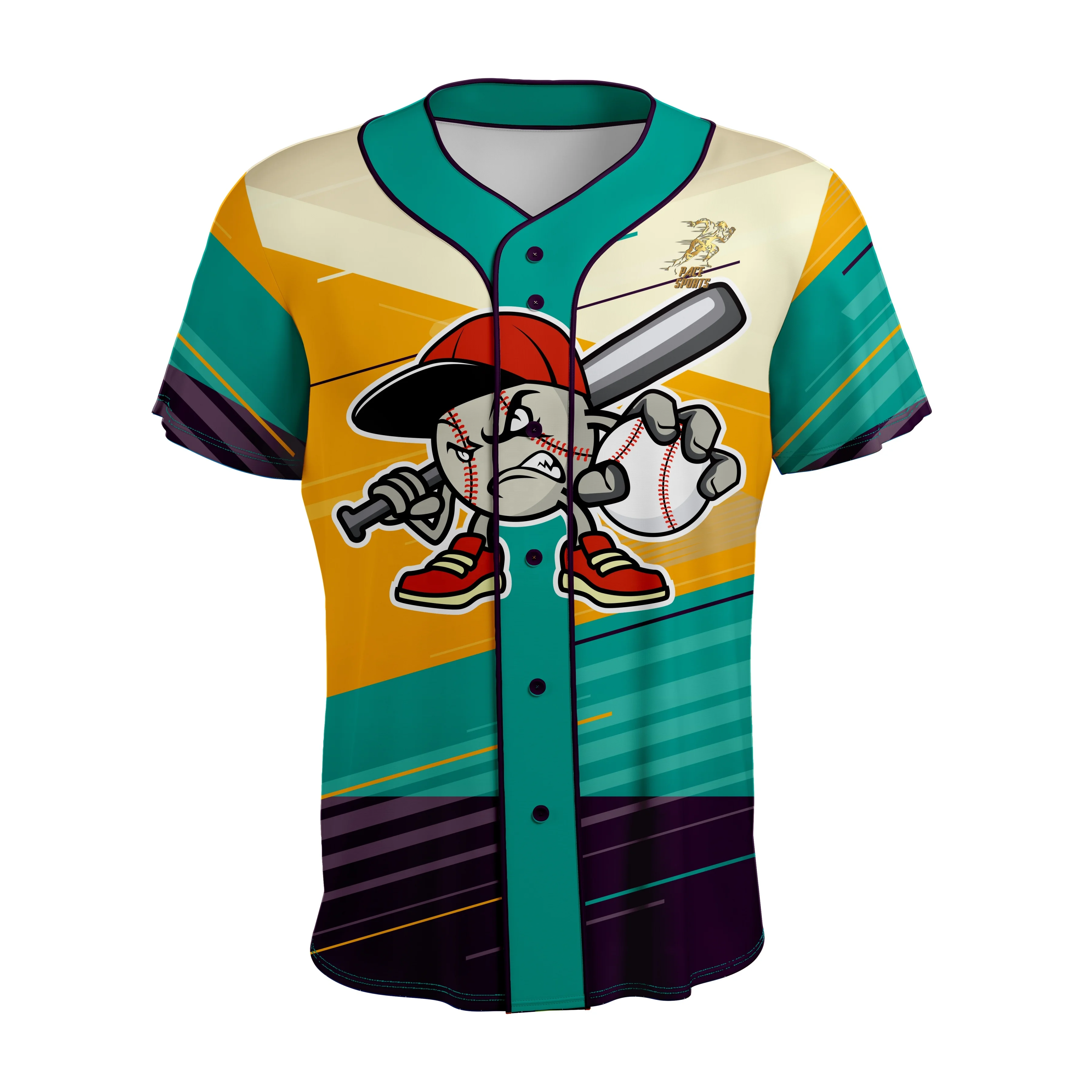 Wholesale Sublimation Baseball Jerseys with Customization Colorful