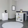 White / Light Oak Color