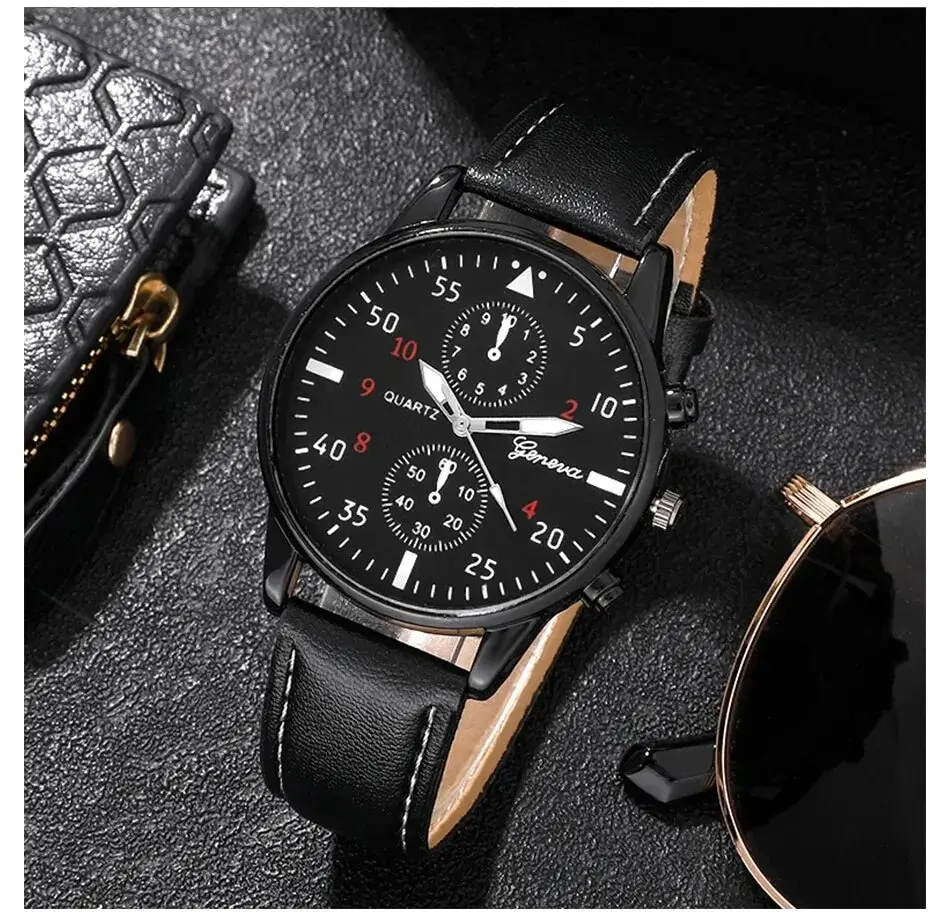 Geneva Men Watch Minimalist Men's Fashion Ultra Thin Watches Simple Men ...